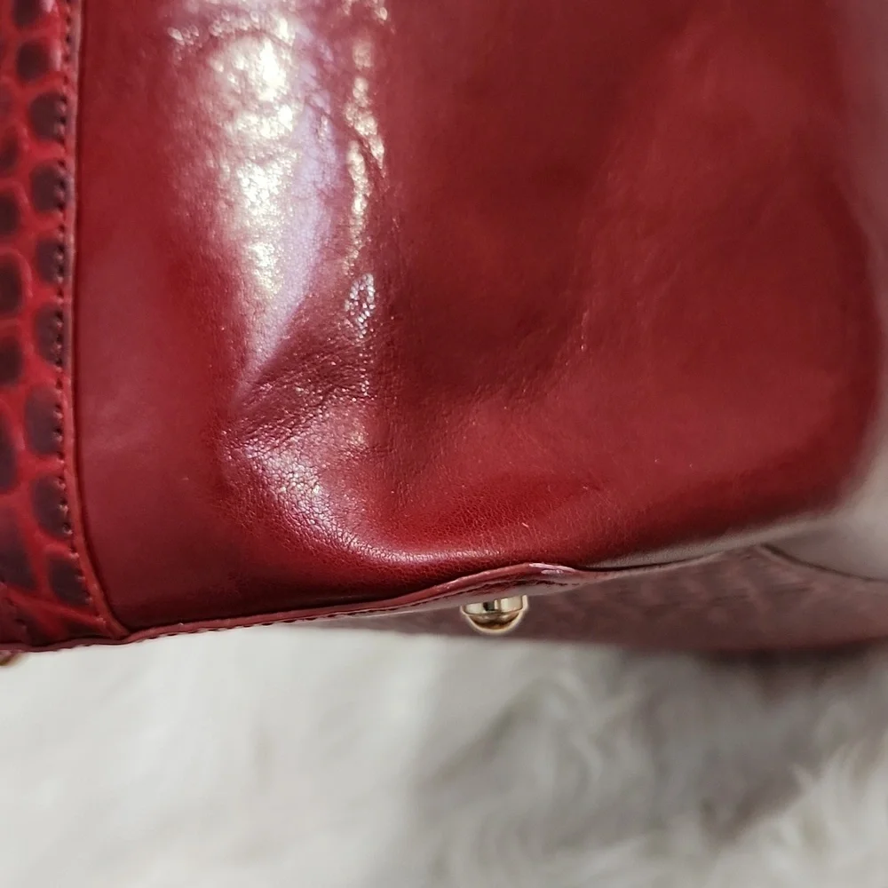 ❤️▪️BRAHMIN▪️ Tansey Chili Laurence Tote - Genuine Leather Wallet Set Bundle